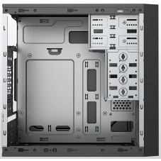 Компьютерный корпус Foxline FL-733R-FZ450R-U32C-PH mATX case, black, w/PSU 450W 12cm, w/2xUSB 2.0, w/2xUSB 3.0, w/1xType-C (USB 2.0), w/2xcombo audio, w/pwr cord, w/o FAN