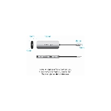 USB-концентратор Vention TQMHB, USB Type-C, USB/HDMI/RJ-45/SD, USB Type-C
