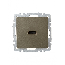 Розетка HDMI IEK BRITE РHDMI-0-БрШ шампань