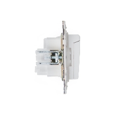 Розетка 1-м SKANDY 16А IP44 с заземл. защ. штроки с крышкой SK-R11W арктич. бел. IEK SK-R16-16-44-K01