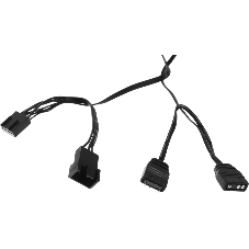 Вентилятор для корпуса Accord ACC-YF14 ARGb 140х140x25 черный 4-pin (ACC-YF14 ARGb BLACK) brown box