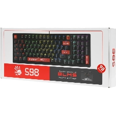 Клавиатура проводная A4Tech Bloody S98 (S98 RED) USB черный/красный