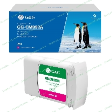 Картридж струйный G&G GG-CM993A 761 пурпурный (400 мл) для HP Designjet T7100/T7200