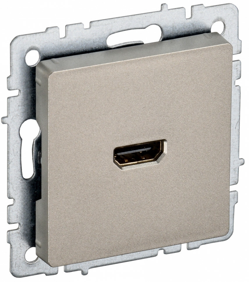 Розетка HDMI IEK BRITE РHDMI-0-БрШ шампань