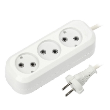 Удлинитель бытовой Smartbuy (SBE-10-3-03-N) 3 гнз х 3,0 м (10А/2.2 кВт, ПВС 2х1.0)