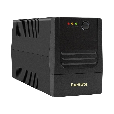 Источник бесперебойного питания ExeGate Power NB-400.LED.AVR.2SH (400VA/240W, LED, AVR, 2*Schuko, батарея 12V 4.5Ah, черный)