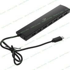 USB-концентратор Digma HUB-7U2.0-UC-B, USB-C, USB 2.0 7 портов, USB