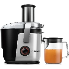 Соковыжималка Bosch MES4000 серебристый, центробежная, 1000 Вт, 1500 мл, механическое