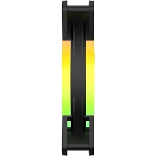 Вентилятор для корпуса GMNG GG-CF120ARGb2-PWMBK черный, 120 мм, 1500 об/мин, 26 дБ, 4 pin