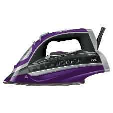 Утюг JVC JRI02 фиолетовый/черный, 2400 Вт, 20 г/мин, 120 г/мин, 400 мл
