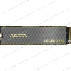 Накопитель SSD ADATA LEGEND 860, 500Gb, PCIe 4.0 x4, M.2 2280, NVMe, R/W 5000/3000, с радиатором