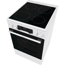 Плита электрическая Gorenje GEC5C61WG белый, конфорок 4 электрических, духовка 70 л, 50 см x 85 см x 59.4 см (без крышки)