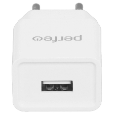 Сетевое зарядное устройство PERFEO с разъемом USB, 2А, белый (I4657)