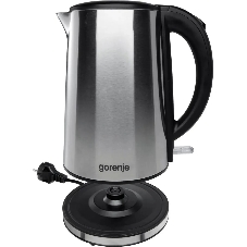 Чайник электрический Gorenje K15DWS 1.5 л, 2200 Вт, нержавеющая сталь (корпус: нержавеющая сталь)
