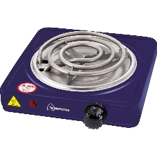 Плита настольная электрическая Homestar HS-1103 сапфир, 1 кВт, ТЭН, конфорки - 1, эмаль, поворотные переключатели