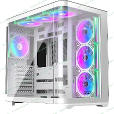 Корпус без блока питания Raijintek ATREUS BT7, Midi-Tower, TG, 7x120мм ARGB, 2xUSB-A 3.0 + 1xUSB Type-C , E-ATX, ATX, mATX, mITX White