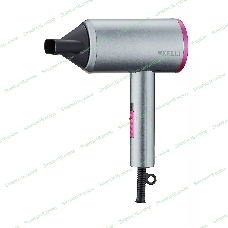 Фен Kelli KL-1101 серебристый/розовый, 2400 Вт