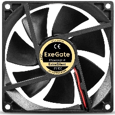 Вентилятор корпусной ExeGate ExtraSilent ES09225S2P, 92 мм, 1800 об/мин, 21 дБ, 2-pin, без подсветки