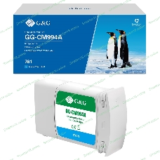 Картридж струйный G&G GG-CM994A 761 голубой (400 мл) для HP Designjet T7100/T7200
