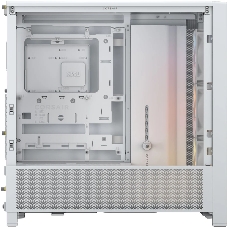 Компьютерный корпус без блока питания Corsair Frame 4000D RS ARGb, Midi-Tower, TG, 3x120мм ARGb, 2xUSB-A 3.2, 1xUSB 3.2 Type-C, E-ATX, ATX, mATX, mITX White
