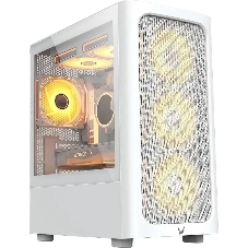 Компьютерный корпус Aerocool/Formula Air Mesh G3 белый без БП mATX 4x120мм 2x140мм 2xUSB 3.0 audio bott PSU