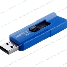 Флешка USB Smartbuy STREAM Blue (SB8GbST-B), 8Gb, USB 2.0, R/W 25/15, синий/черный