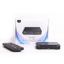 Ресивер эфирный цифровой DVB-T2 HD HD-555 пластик, дисплей, Эфир