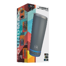 Термокружка с портативной колонкой Soundmax SM-TC001 серый