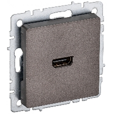 Розетка HDMI IEK BRITE РHDMI-0-БрТБ темная бронза