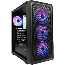Компьютерный корпус XASTRA A407 4ARGb Black ATX/Mesh/tempered glass/4x120мм ARGb PWM fans/A407-4FC12A