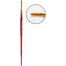 Набор кистей Silwerhof Color, синтетика (набор 5шт) синтетика круглая №3/плоская №2,6,14/овальная №1