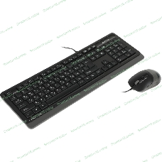Комплект клавиатура+мышь A4Tech FStyler F1010 проводной, USB, 1600 DPI, чёрный