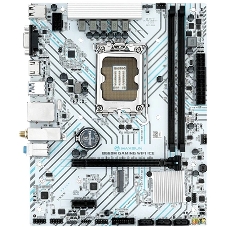 Материнская плата Maxsun B660M GAMING WIFI ICE, LGA 1700, Intel B660, 2xDDR4, 3xSATA, 1xM.2, 1xPCIe 4.0 x16, 1xPCIe x1, 1xVGA, 1xHDMI, 1x1Gb LAN, Wi-Fi 5, Bluetooth 4.2, 2xUSB-A 5Gbps, 4xUSB-A 2.0, 3x3.5 мм, 7.1, белый, mATX