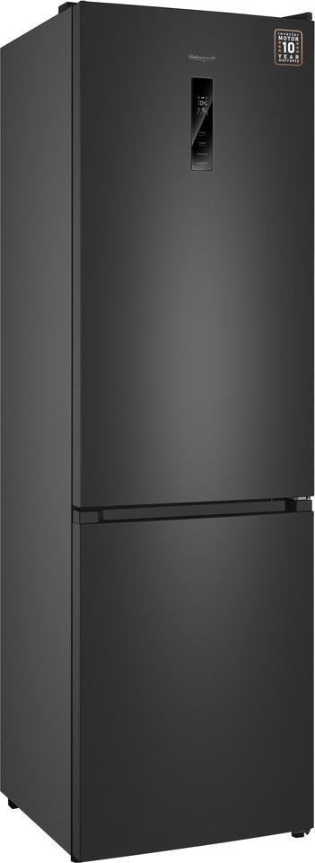 Холодильник Weissgauff WRK 2000 Total NoFrost Inverter темно серый двухкамерный 240/95л морозилка снизу