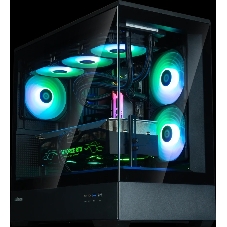 Компьютерный корпус ZALMAN P30 V2, MATX, черный, WINDOW, 2x3.5