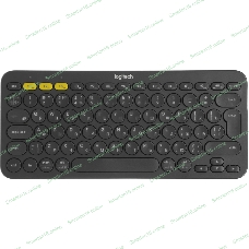 Клавиатура беспроводная Logitech K380 Multi-Device Bluetooth (920-007584) темно- серый- (заводская гравировка)