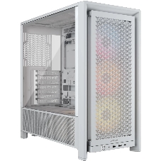 Компьютерный корпус без блока питания Corsair Frame 4000D RS ARGb, Midi-Tower, TG, 3x120мм ARGb, 2xUSB-A 3.2, 1xUSB 3.2 Type-C, E-ATX, ATX, mATX, mITX White