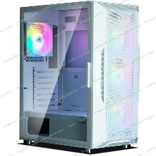 Компьютерный корпус MidiTower Zalman I3 NEO белый (ATX, front mesh, USB 2.0 x1, USB 3.0x2, 4x120мм RGb fan, без БП) (I3 NEO White)