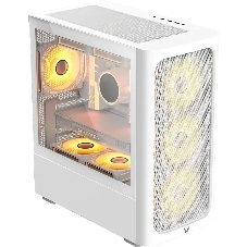 Компьютерный корпус Aerocool/Formula Air Mesh G3 белый без БП mATX 4x120мм 2x140мм 2xUSB 3.0 audio bott PSU