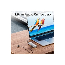 USB-концентратор Vention TQMHB, USB Type-C, USB/HDMI/RJ-45/SD, USB Type-C