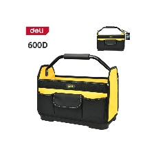 Сумка для инструментов каркасная с жестким пластиковым дном Deli DL586111 7 карманов, без плечевого ремня, ткань Оксфорд 600D