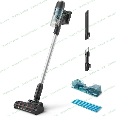 Пылесос вертикальный Philips XC3133/01 черный, питание от аккумулятора, уборка сухая/влажная, пылесборник 0,4 л