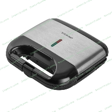 Вафельница Endever Skyline WM-21 черный/стальной, 850 Вт, на 2 вафли, автом. терморегулятор, размеры 22,4*21,7 см