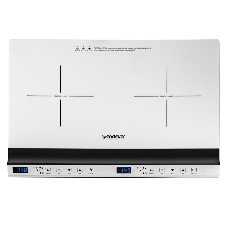 Плитка электрическая индукционного типа с двумя конфорками Endever Skyline IP-69, белый, мощность 1800 Вт+1300 Вт, диаметр посуды 12-26 см, 2 шт/уп