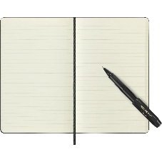 Набор Moleskine блокнот/ручка блокнот: Classic Large линейка черный