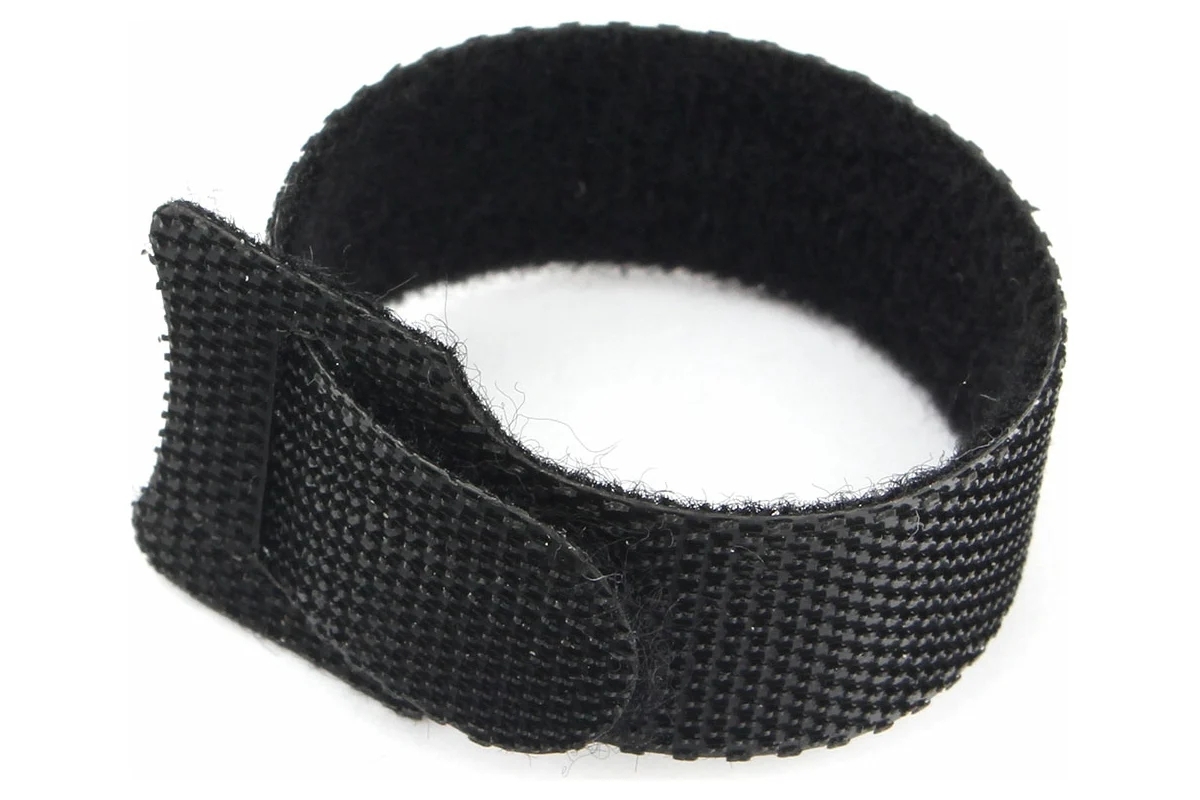Хомуты-липучки на основе ленты Cablexpert Velcro VT-110x11BK 110 x 11 мм, черные (12 шт.)