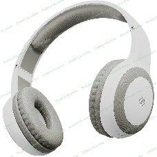 Беспроводные/проводные наушники Digma BT-15 белый/серый, накладные, Bluetooth + проводной, складная конструкция, до 10 ч