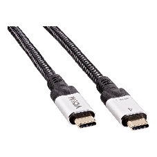 Кабель VCOM USB4 TypeC(M)--TypeC(M), 5K 60Hz, 8K 30Hz 40Gbps, PD 240W, 2м CU560-2M