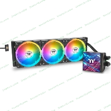 Система жидкостного охлаждения Thermaltake MAGFloe 420 Ultra ARGB Soc-AM5/AM4/1200/1700/1851 черный 4-pin 34.5dB Al+Cu LCD Ret (CL-W451-PL14SW-A)