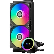 Система жидкостного охлаждения PCCOOLER DA240 Max, 240 мм, 2x120 мм, ARGB, 200 Вт